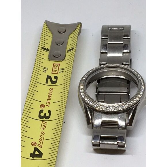 Authentic Fossil Watch Band Bracelet Links Case Use For Parts Used 18mm V792 - Picture 1 of 4